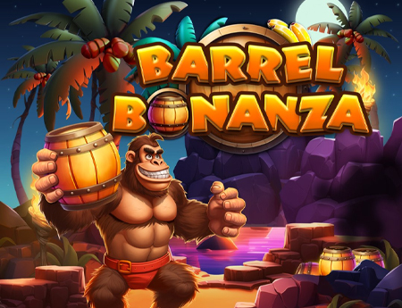 Thumbnail image of Barrel Bonanza game, featuring dynamic barrel puzzles, available at Backseat Gaming.