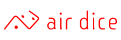Logo de AirDice, líder en juegos de iGaming, tragamonedas y lotería