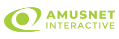 Logotipo oficial de Amusnet, un proveedor global de tragamonedas en línea, juegos de casino en vivo y soluciones tecnológicas avanzadas para iGaming.