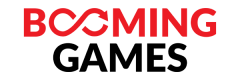 Logo de Booming Games, especialista en tragamonedas con mecánicas de juego innovadoras