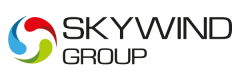 Logo de SkyWind Group, conocido por su portafolio de juegos innovadores en la industria iGaming