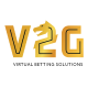 Logo da V2G, fornecedora de soluções de apostas virtuais e esportes virtuais com gráficos avançados e experiência imersiva.