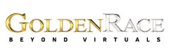 GoldenRace - Official Logo Logo of GoldenRace, showcasing their focus on virtual sports and betting solutions.