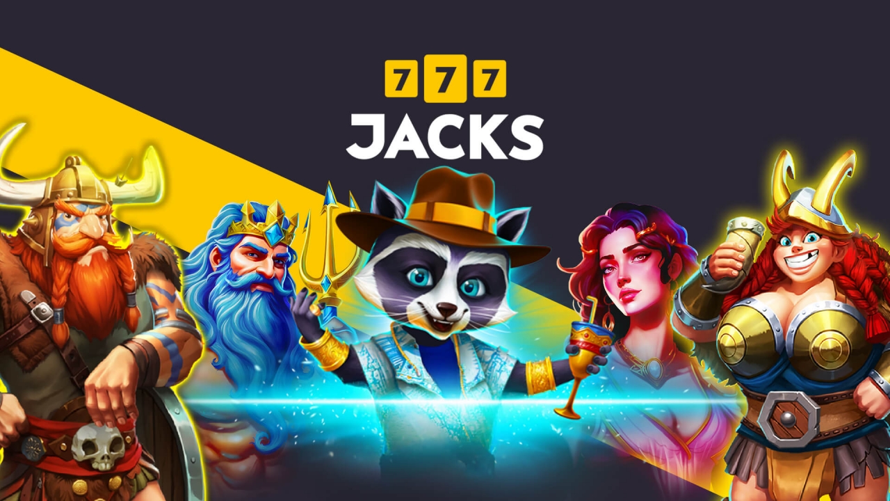 777 Jacks casino game banner featuring branded slot-style characters for the Timeless Tech Game Aggregator section