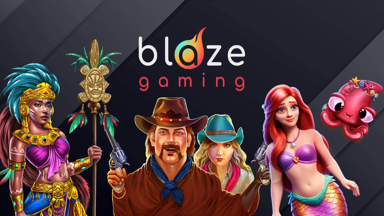 Blaze Gaming slot game visuals highlighting bold themes and classic casino mechanics