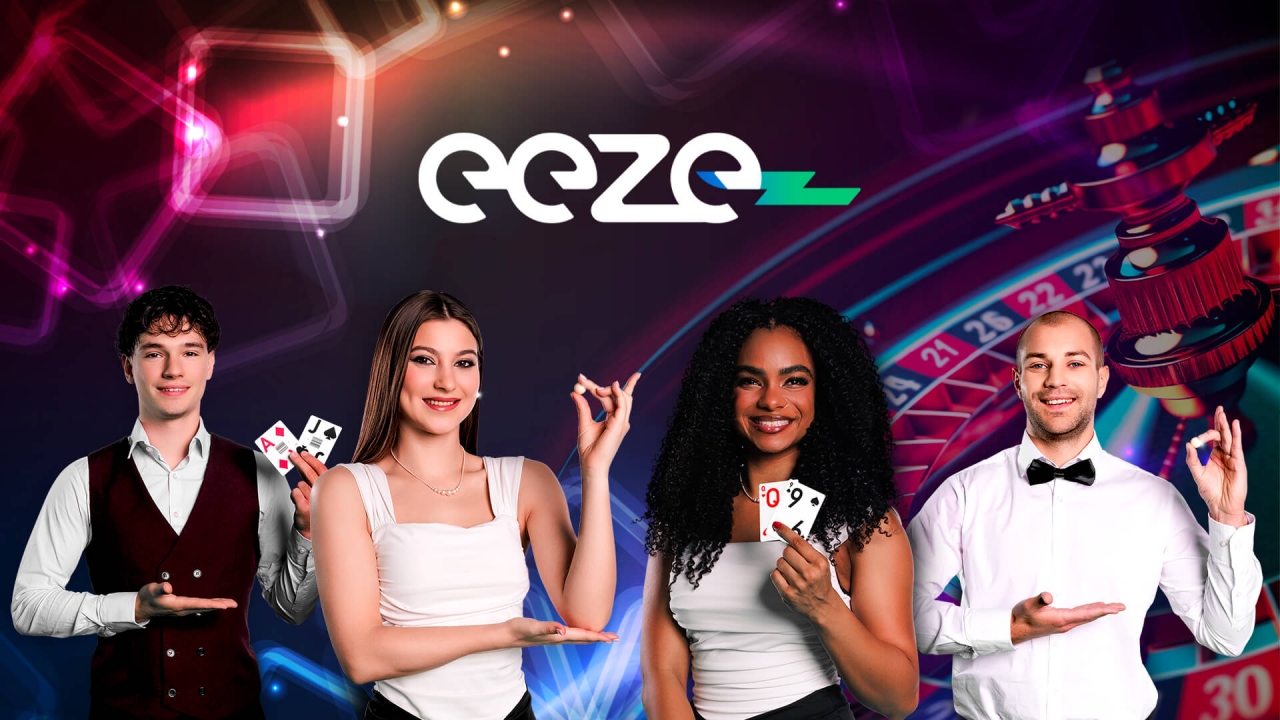 Banner de Eeze Casino: mesas personalizadas, estudio con pantalla verde y ruleta con AR | Game Aggregator iGaming Timeless Tech