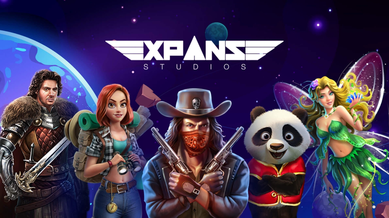 Visuales de juegos slot de Expanse Studio con temáticas modernas y funciones de bonificación