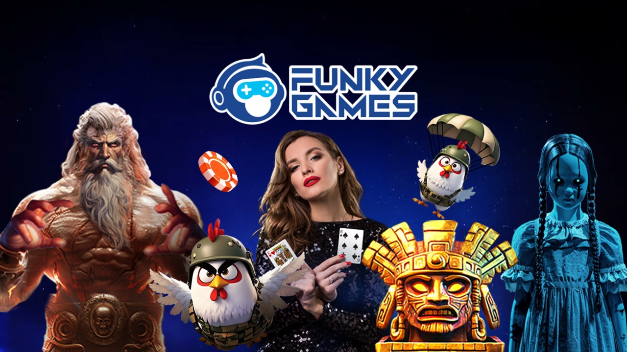Selection of Funky Games titles including crash, plinko, slots, and localized casino games