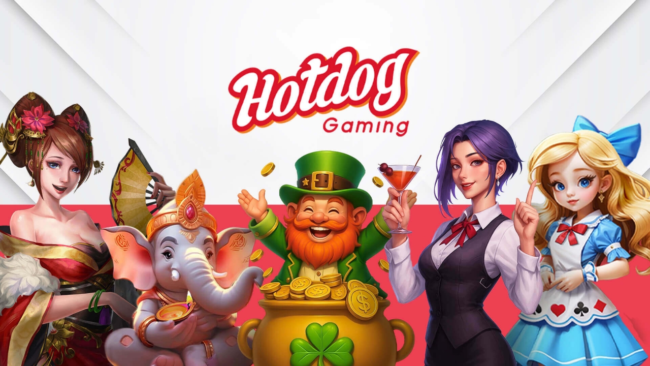 Visuales de juegos slot de Hot Dog Gaming con diseño colorido y temáticas divertidas