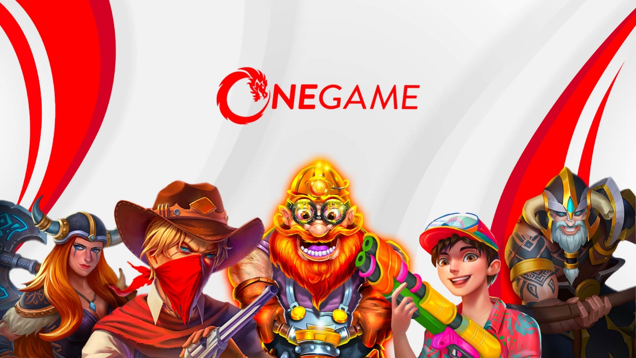 Banner promocional da OneGame apresentando slots visualmente envolventes que unem tradição com design moderno e carregamento rápido.