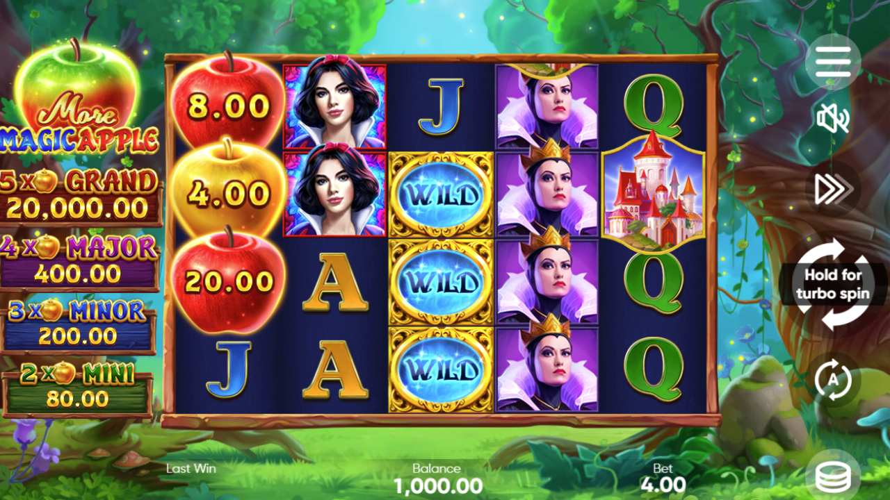 "Thumbnail showcasing More Magic Apple, featuring enchanting graphics and rewarding bonuses."