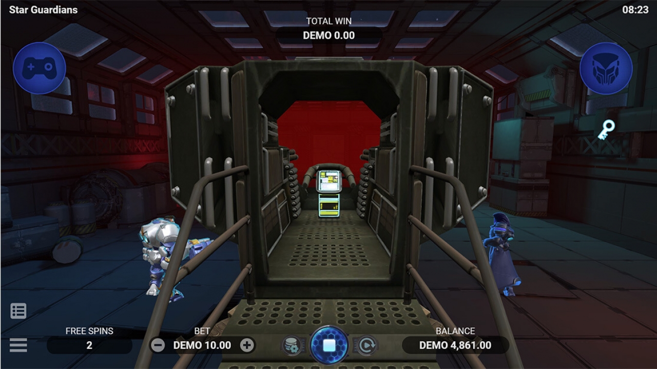 Introduction to the bonus game in Star Guardians, a 3D shooter by Evoplay for online casino platforms, showcasing iGaming innovation.