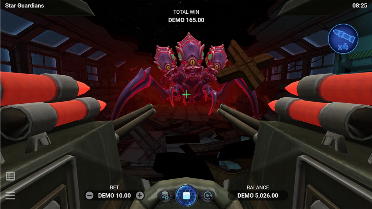 Battle with the Queen Monster in Star Guardians' bonus game, a major highlight in Evoplay’s iGaming crash game available on online casino platforms.