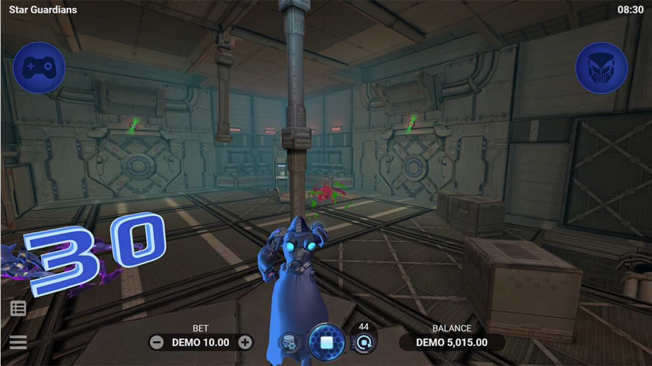 Keliot character's winning moment in Star Guardians, an iGaming innovation by Evoplay for online casino platforms.