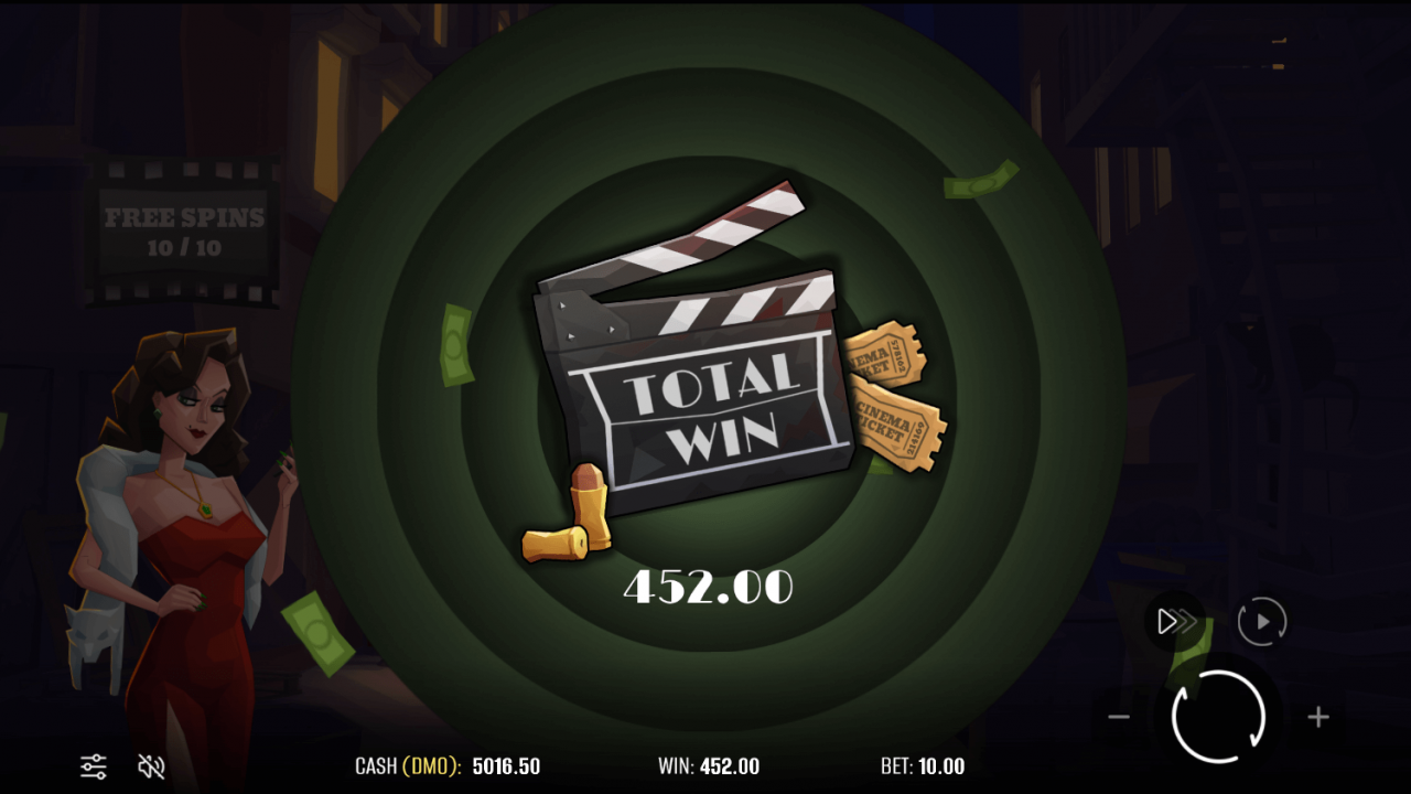 The Red Widow - Bonus Feature Win The Red Widow slot game’s bonus feature win screen, presenting the excitement of iGaming jackpots.