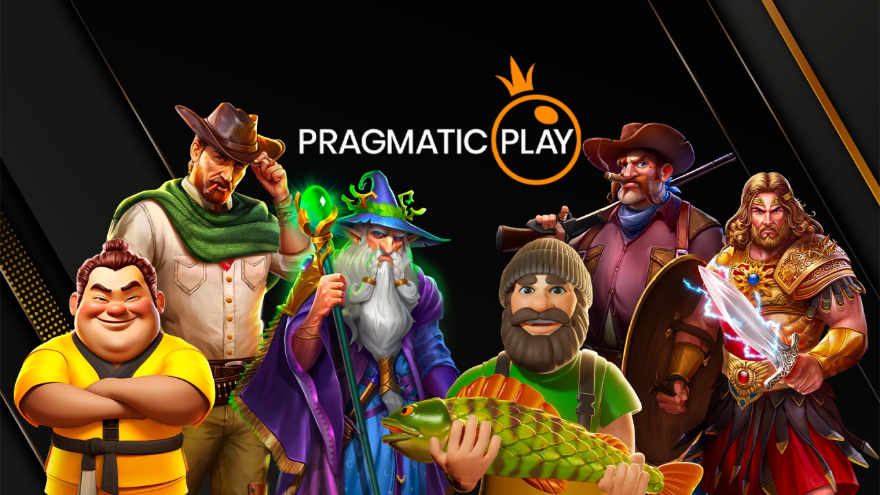 Promotional banner for iGaming provider Pragmatic Play, showing popular game characters like a cowboy and a wizard. Integrate their full portfolio with our Timeless Tech game aggregator.