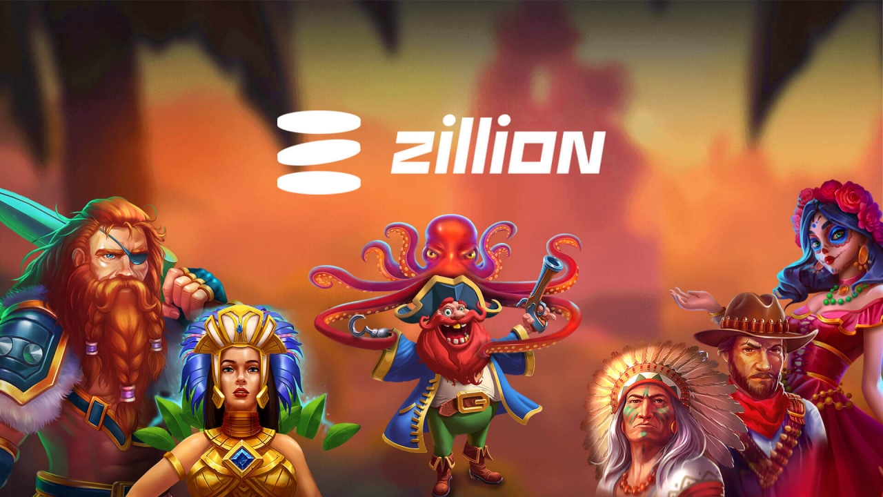 Promotional banner for Zillion Games in the Timeless Tech Game Aggregator provider library