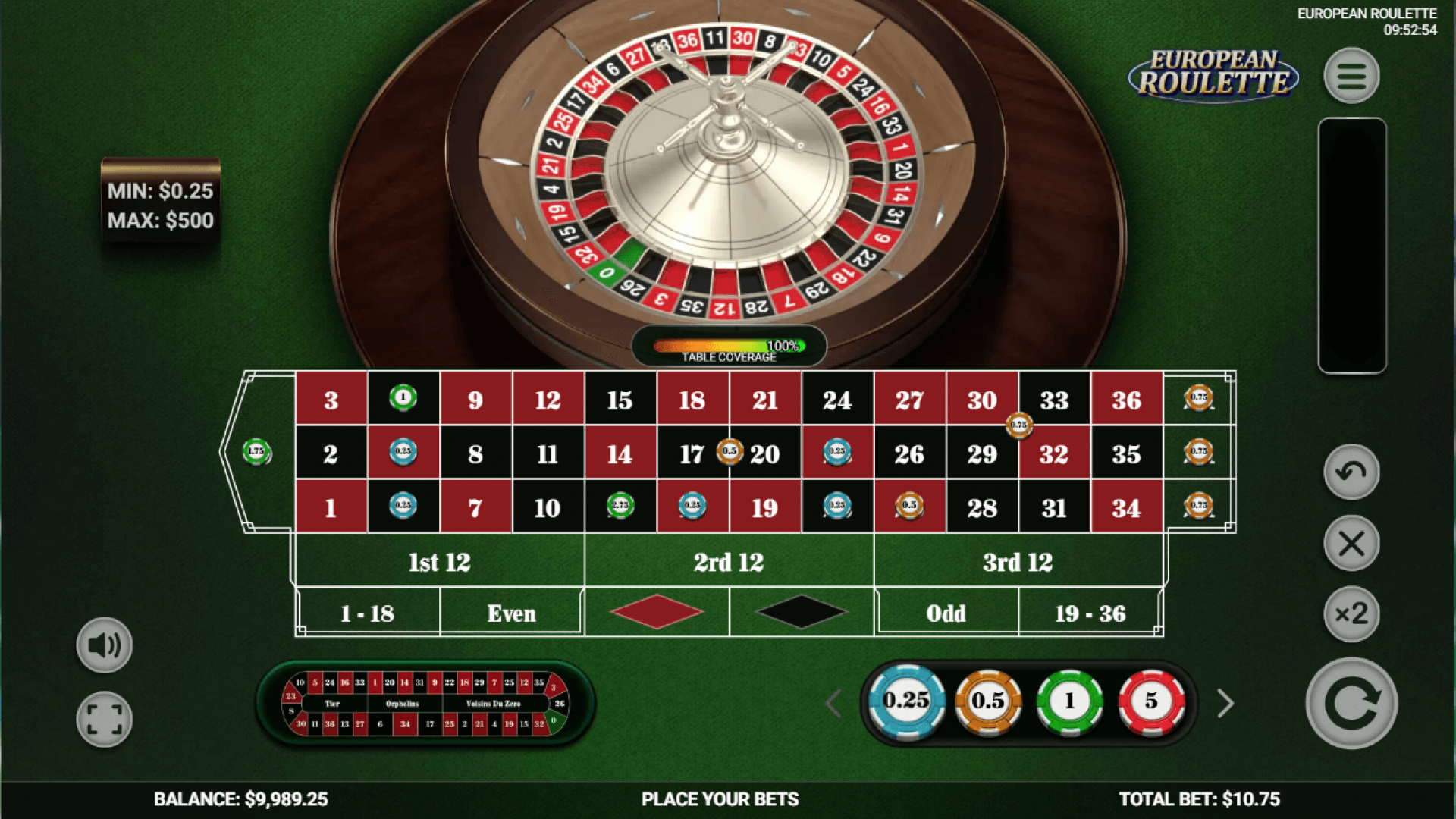Platipus European Roulette – Apostas Altas em Ação O jogo base durante apostas de alto valor, oferecendo uma experiência premium de roleta online.