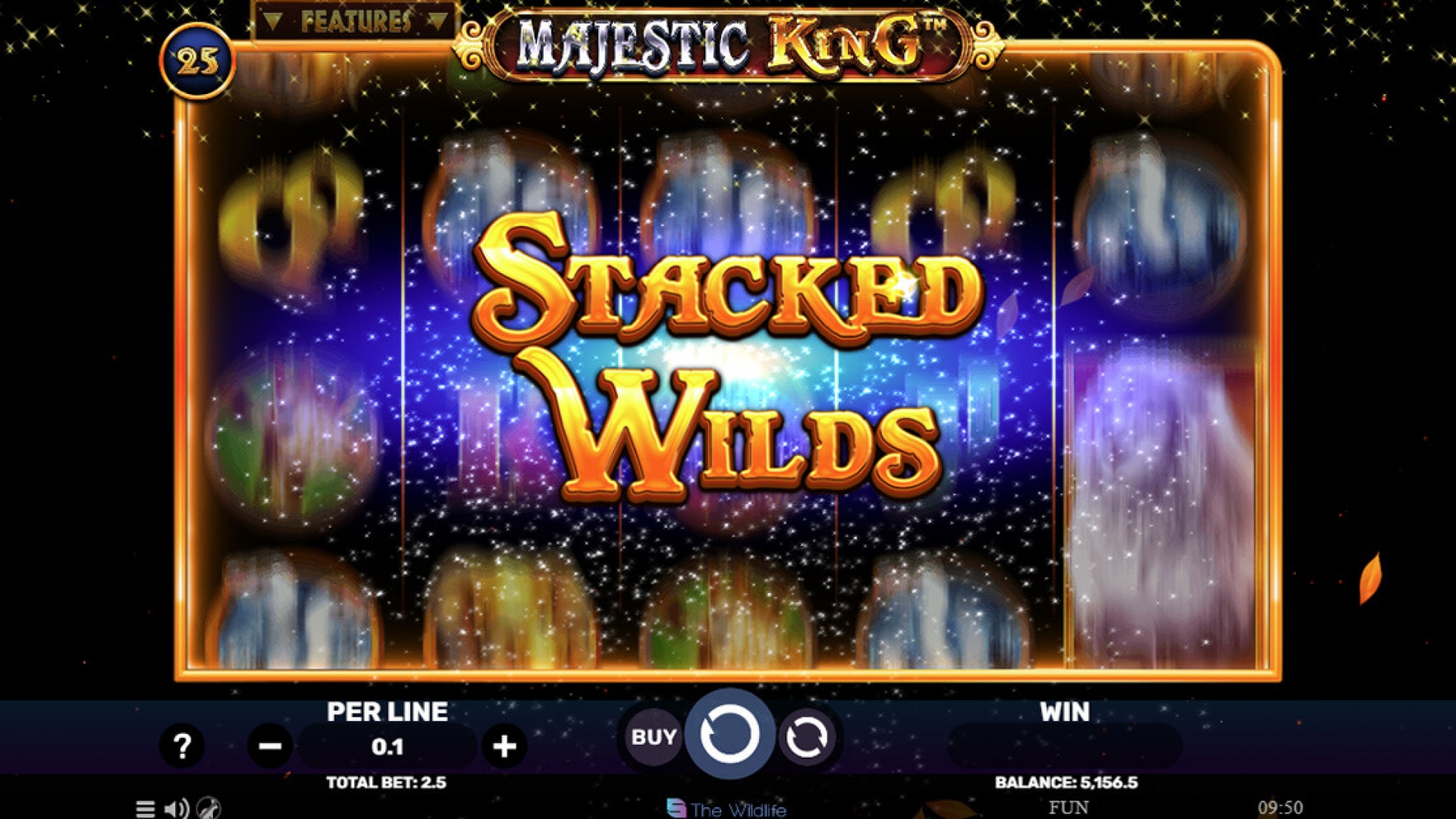 Slot Majestic King - Wilds Empilhados para Altos Pagamentos Wilds empilhados nos rolos do Majestic King, da Spinomenal, oferecendo maior potencial de ganhos neste slot de iGaming.