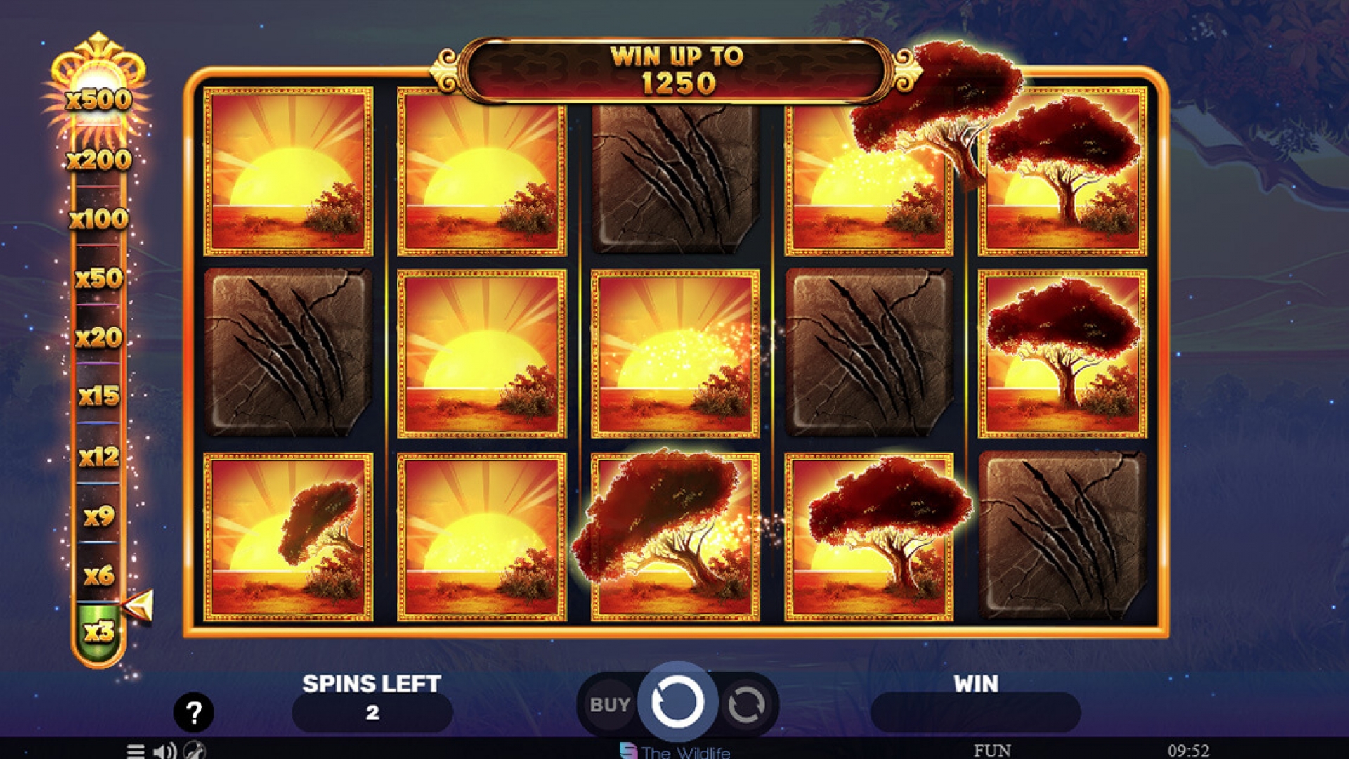 Início do Jogo Bônus no Majestic King - Slot da Spinomenal Tela do jogo bônus em Majestic King, mostrando a jornada do jogador em busca de grandes prêmios neste slot de cassino.