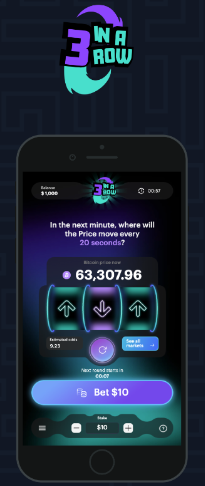 3 in a Row – Skill-Based Prediction Game by Bitblox
