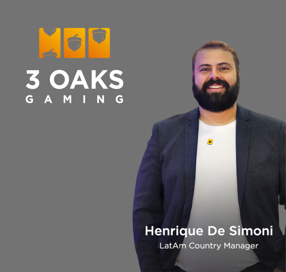 Retrato de Henrique De Simoni, Country Manager LATAM en 3Oaks Gaming.