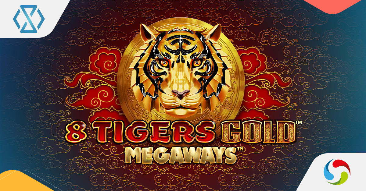 8 Tigers Gold Megaways slot game by Skywind featuring Asian-themed symbols and up to 262,144 ways to win