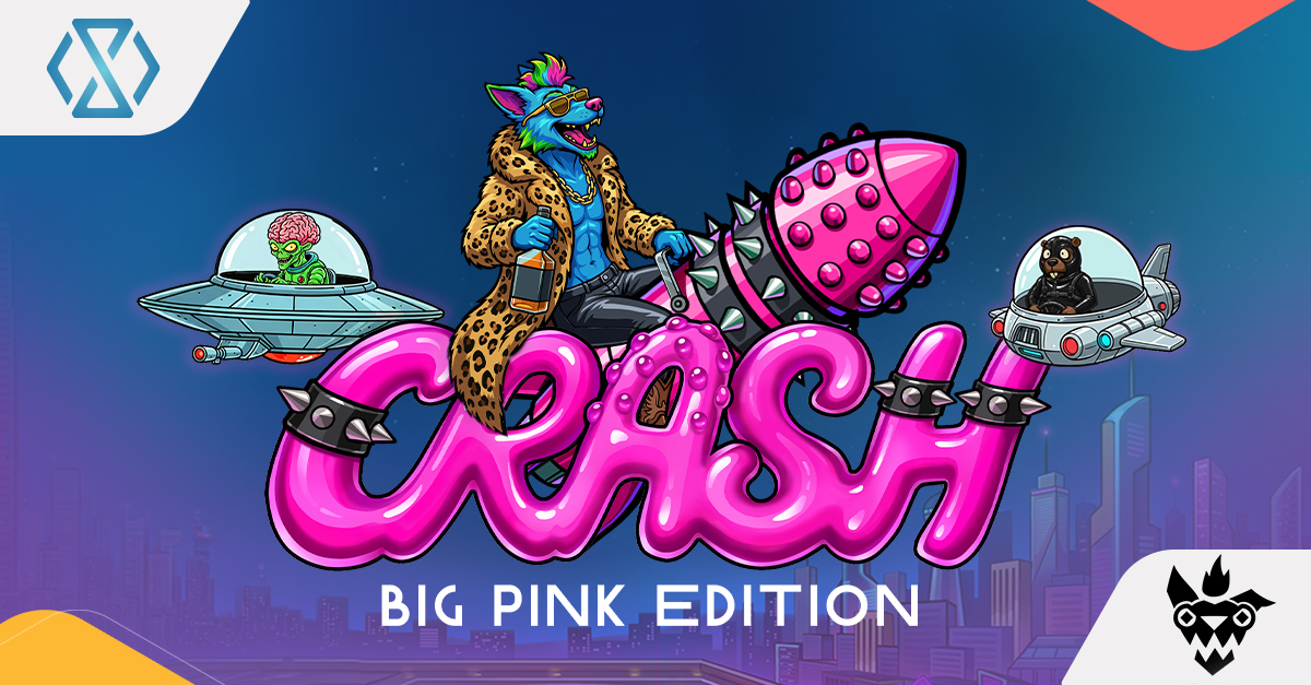  A brightly colored pink rocket ship ascending through a highly animated, dynamic space environment filled with scrolling planets and asteroids.