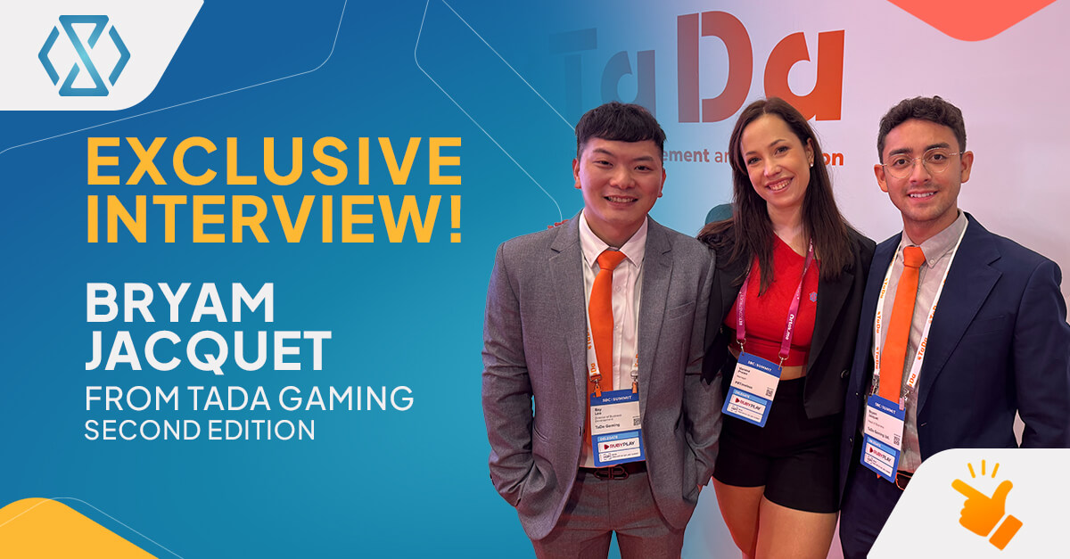 Banner com Bryam Jacquet, Head de Desenvolvimento de Negócios da TaDa Gaming, falando sobre as ferramentas WIN CARD e GiftCode em parceria com a Timeless Tech.