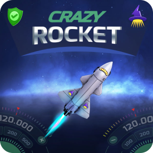 Thumbnail of Crazy Rocket, Abracadabra’s flagship crash game with explosive multipliers.