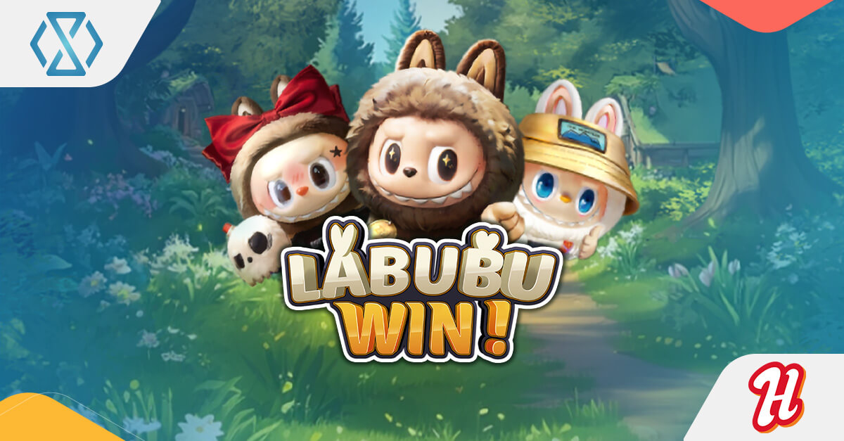 Personagem Labubu do slot Labubu Win, da Hotdog Gaming, representado em estilo vinil 3D com a marca Pop Mart.
