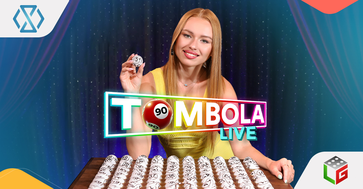 Banner image for the Live Tombola Bingo game review, featuring live dealer action and immersive gameplay by LiveGames.