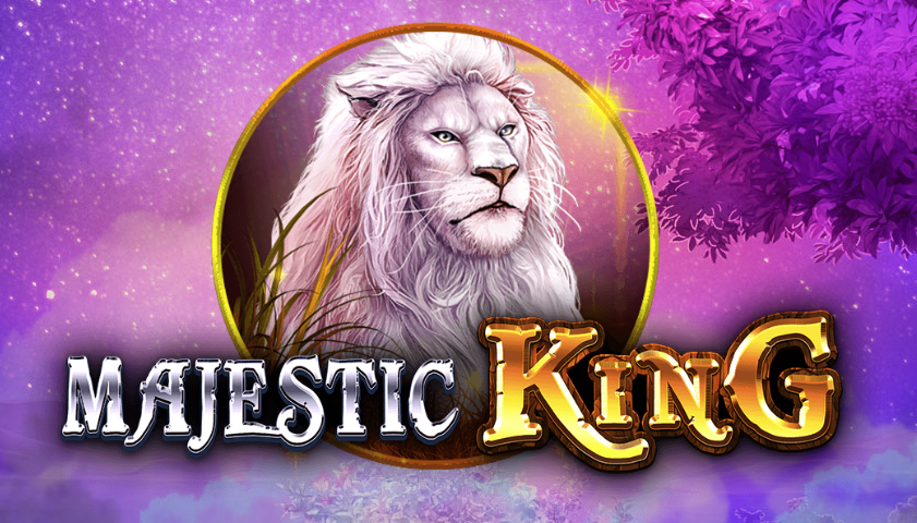 Majestic King slot game featuring majestic animals and the Double Symbols feature.