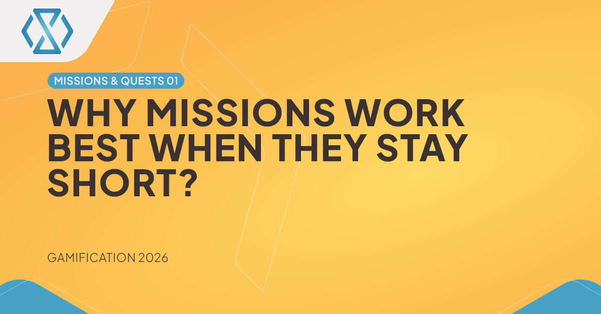 Missions in iGaming Gamification: Why Short Tasks Work Best Timeless Tech banner for an iGaming gamification article about short missions, clear player tasks, and mission-based engagement design.
