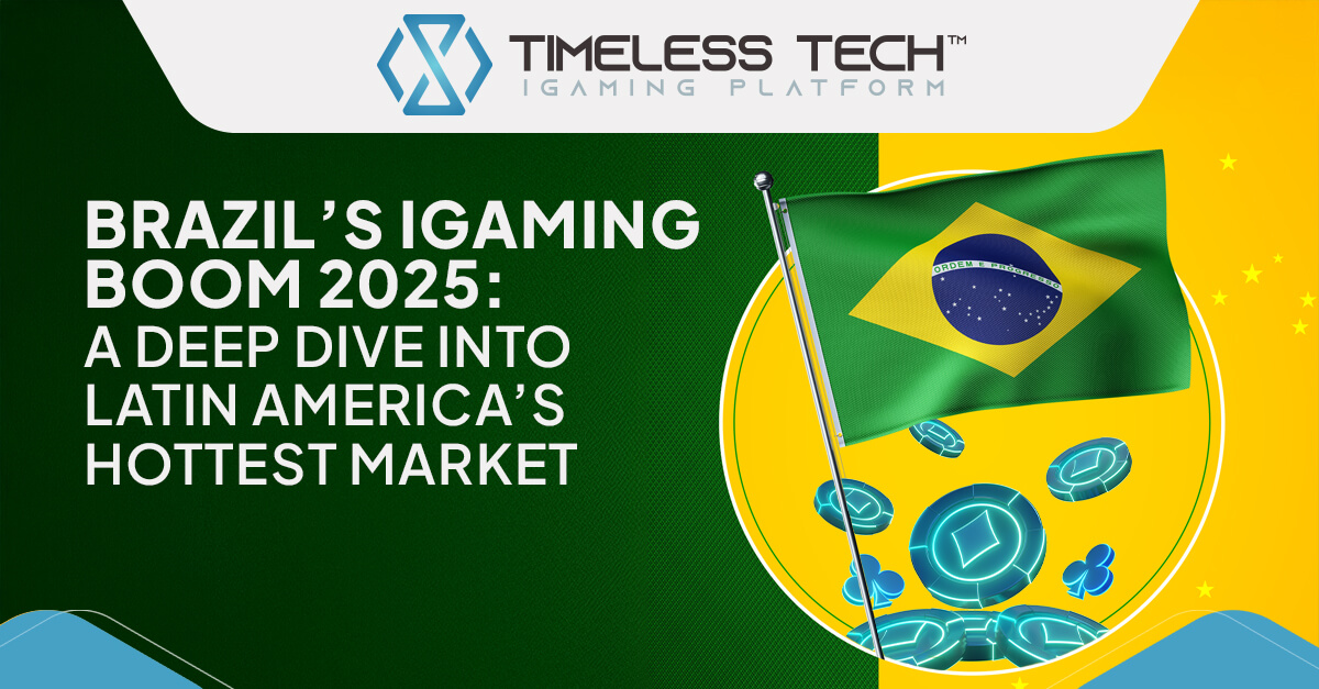 Illustration showcasing Brazil's vibrant iGaming market growth and opportunities in 2025.