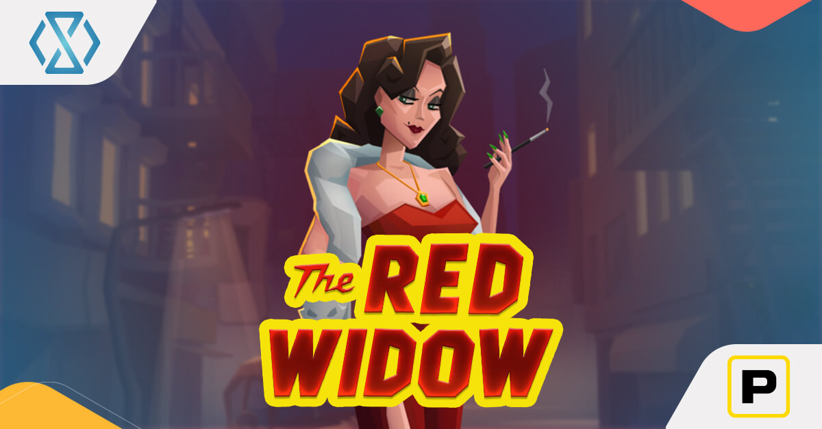 Banner image for The Red Widow slot featuring noir detective theme