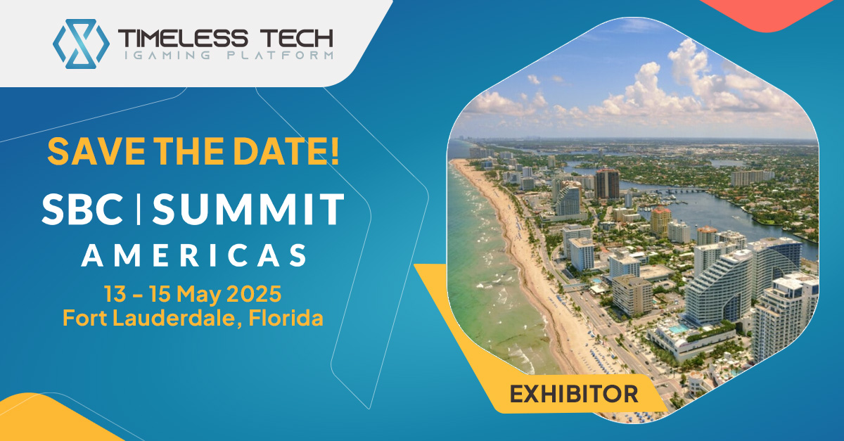 Timeless Tech exhibiting at SBC Summit Americas 2025 with innovative iGaming solutions